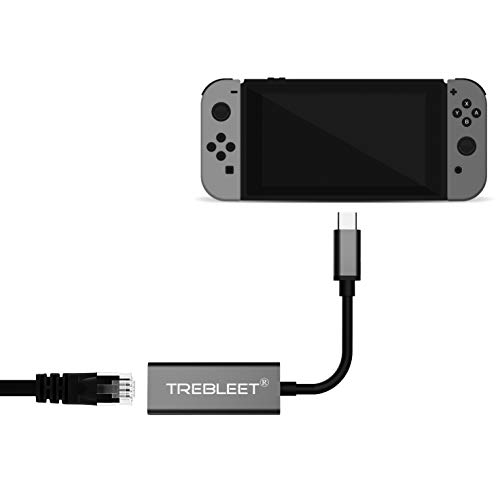 TREBLEET Ethernet Adapter for Nintendo Switch