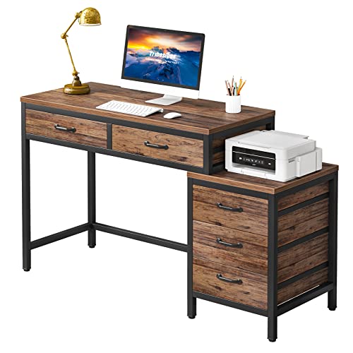 Tribesigns Computer Desk with 5 Drawers