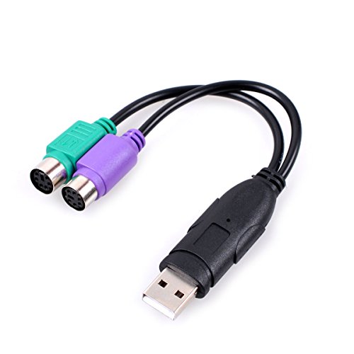 UCEC PS/2 to USB Adapter Converter for PS2 Keyboard Mouse