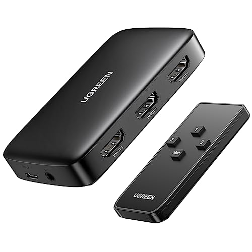 Univivi HDMI Switch 4K 5 Port 5x1 HDMI Switcher Splitter Box Support 4Kx2K  Ultra HD 3D With Remote Control and Power Adapter 