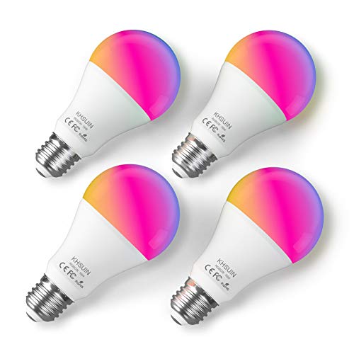 Ultra Bright Smart Light Bulbs with Color Changing - 4 Pack