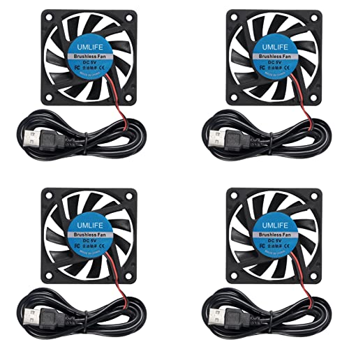UMLIFE 60mm Fan USB Cooling Fan 4-Pack - Versatile and Efficient
