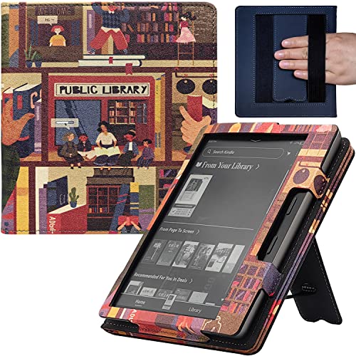UMUBUHOMS Kindle Oasis Case with Double Hand-held & Stand