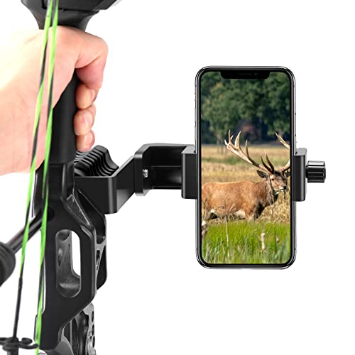 Universal Cell Phone Holder Mount for Bow with 360° Rotation
