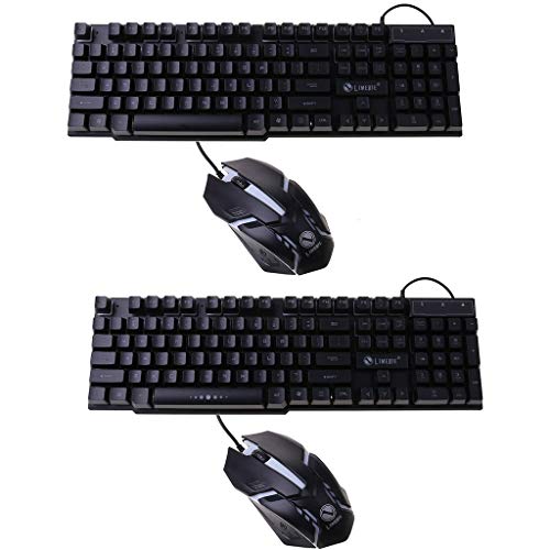 Universal G21B Keyboard Mouse Set with Rainbow-Color Backlight