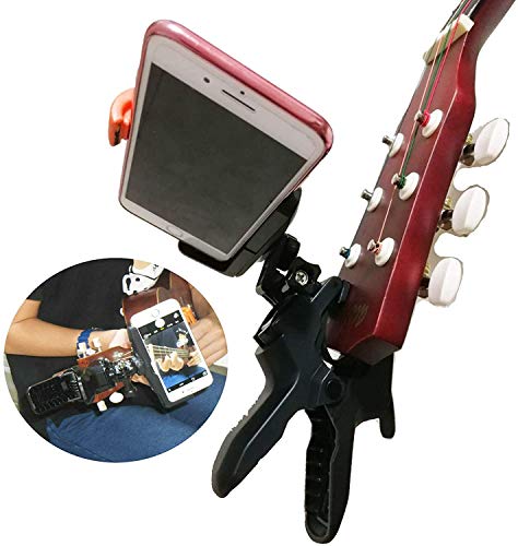 Universal Guitar Headstock Phone/Camera Clamp Clip Mount