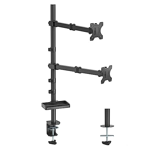 UPGRAVITY Dual Monitor Mount with Extra Tall Pole