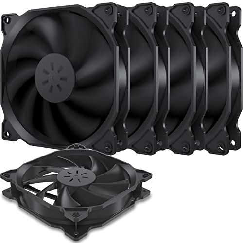 upHere 120mm Computer Case Fan Cooling, 5-Pack