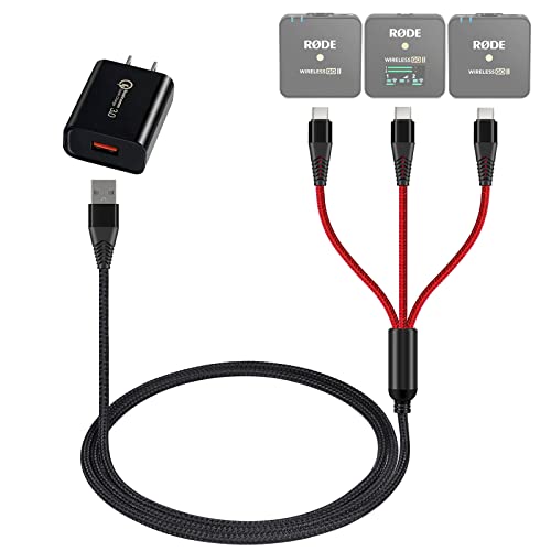USB C Charging Cable for Rode Wireless Go 2 / ii Microphone System