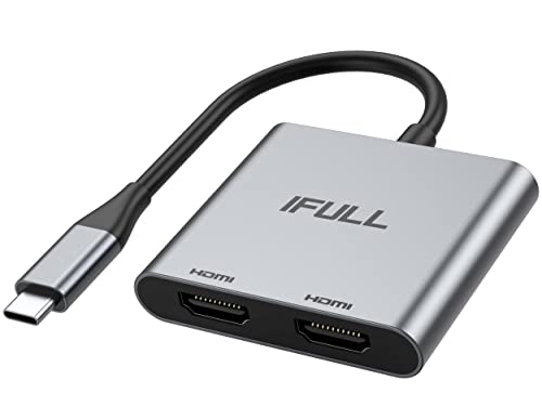 USB C to Dual HDMI Adapter