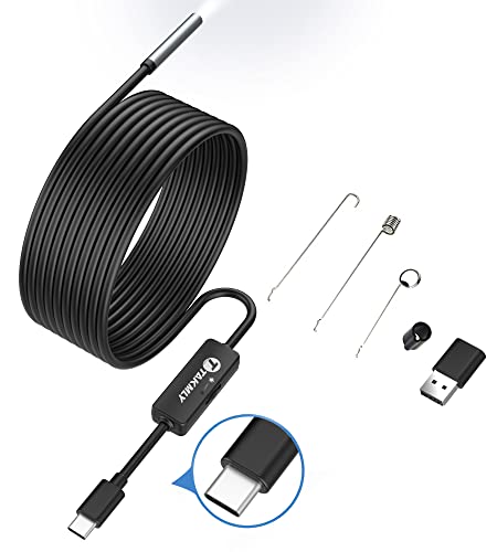 USB Endoscope for Android & PC, Waterproof Snake Camera