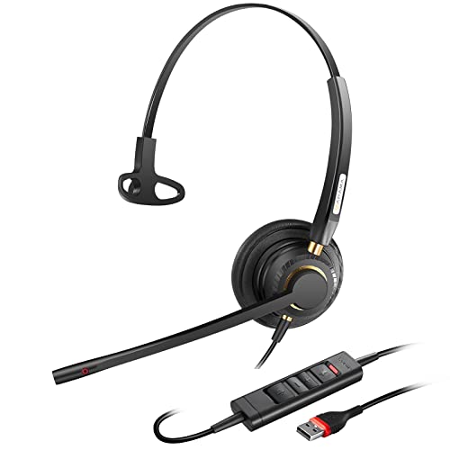 USB Headset with Microphone Noise Cancelling