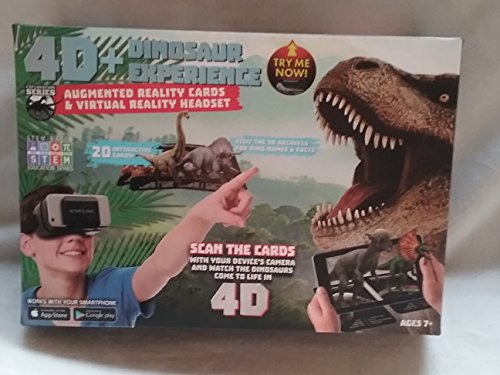 Utopia 360 4D+ Dinosaur Experience VR Headset & Augmented Reality Cards