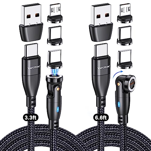 Statik 360 Pro 100W Universal Magnetic Charge Cable With Data Transfer -  6.6ft (2m) - 6.6ft (2m)
