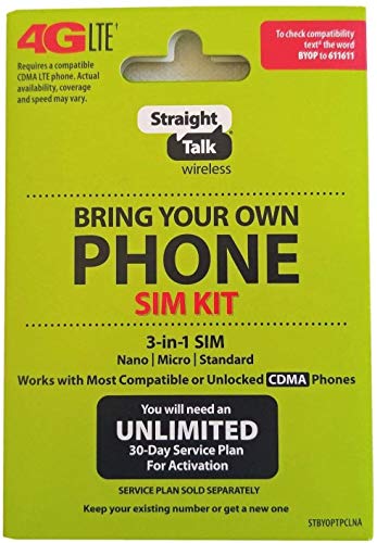 Verizon Network Compatible SIM Card by Straight Talk