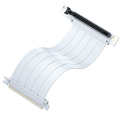 Vetroo White Premium PCIe 4.0 x16 Riser Cable