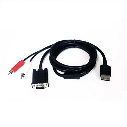 VGA Monitor High Definition Cable RCA Sound Adapter for Sega Dreamcast