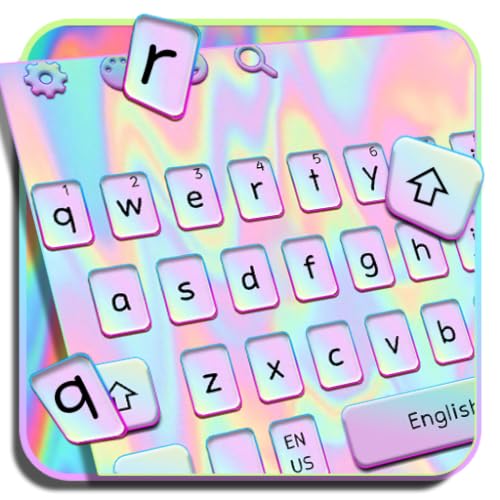 Vibrant and Colorful Melted Pastel Laser Keyboard Design