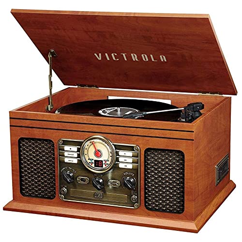 Victrola 6-in-1 Bluetooth Record Player & Multimedia Center