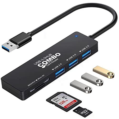 VIENON USB 3.0 Hub with Card Reader: Expand Your Connectivity