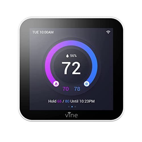 Vine 4 Inches Smart Wi-Fi Thermostat for Home