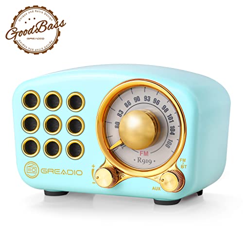 Vintage Bluetooth Speaker with Retro Style and Strong Bass