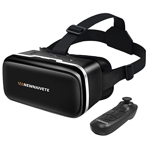 Virtual Reality Headset with Bluetooth Remote Control for iPhone and Android