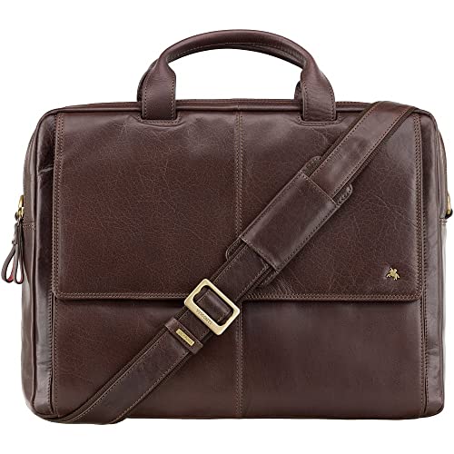 Visconti ML24 Leather Laptop Bag