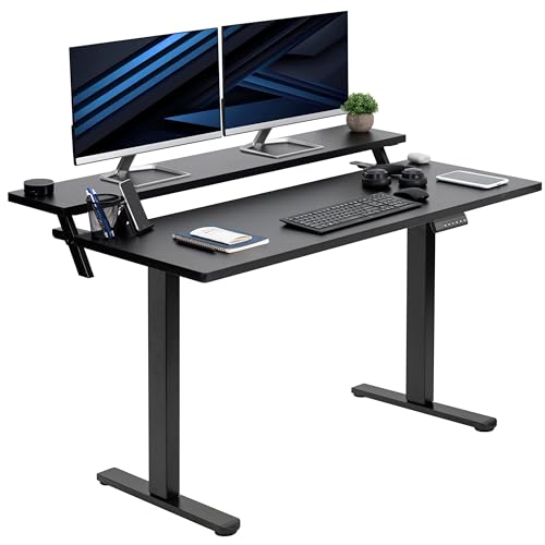 VIVO Electric 2-Tier Stand Up Desk