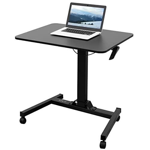 VIVO Mobile 32 inch Pneumatic Sit to Stand Laptop Desk