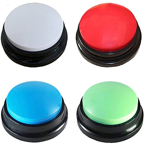 Voice Recording Button for Pet Training - 4 Packs