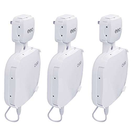 Wall Mount for eero Pro - Outlet Holder Bracket for eero Pro Home WiFi System Router, Enlarging Coverage No Messy Cord (3 Pack)