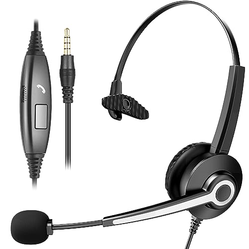 Wantek PC Wired Headset with Microphone