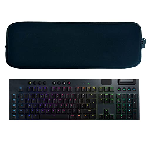Wanty Neoprene Carry Case Sleeve Bag with Zipper for Logitech G915 Lightspeed RGB Mechanical Gaming Keyboard