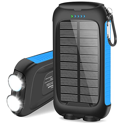 Waterproof Portable Solar Powered Charger with 3 USB Ports