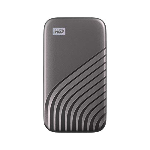 WD 2TB My Passport SSD Portable External Solid State Drive, Gray, Sturdy and Blazing Fast, Password Protection with Hardware Encryption - WDBAGF0020BGY-WESN