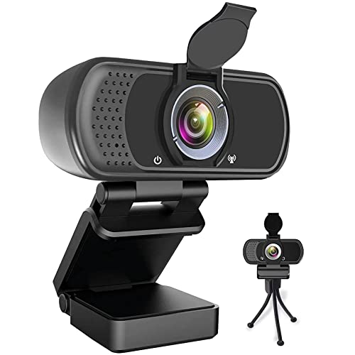 Webcam HD 1080P with Microphone and Privacy Shutter