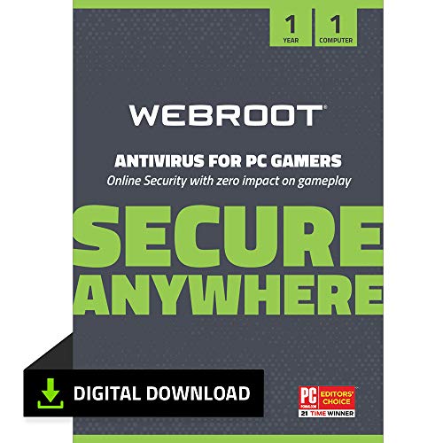 Webroot Antivirus for PC Gamers 2023