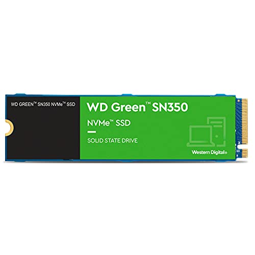 Western Digital 500GB WD Green SN350 NVMe Internal SSD Solid State Drive - Gen3 PCIe, M.2 2280, Up to 2,400 MB/s - WDS500G2G0C