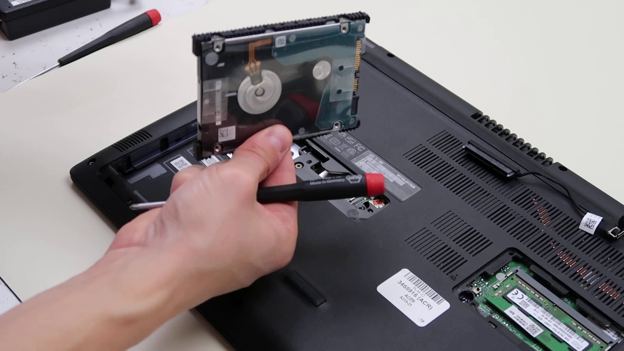 What Does A Solid State Drive Look Like In A Acer Aspire Notebook