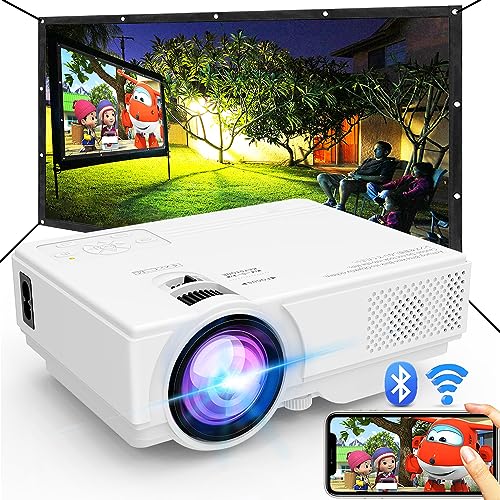 Movie Projector, GooDee Portable Outdoor Native 1080P Home Theater Video  Projector, Full HD LCD 300 Inch, contrast 10000:1 with 100,000 hrs Lamp  Life