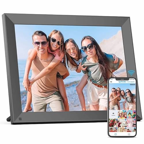  Dhwazz 10.1 Inch USB Digital Picture Frame, Non-WiFi SD Card  Smart Photo Frames IPS Screen HD Display with Remote Control, Support Video  and Music, Slideshow, Wall Mountable, Easy to use