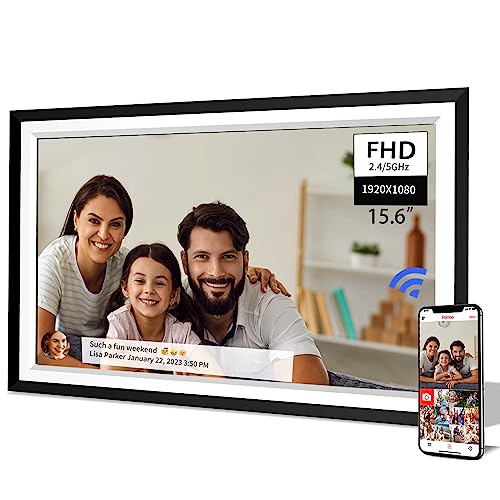 WiFi Digital Picture Frame with 15.6” FHD Touch Screen