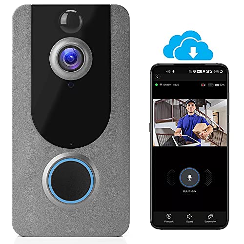 WiFi Doorbell Camera with Night Vision and Cloud Storage