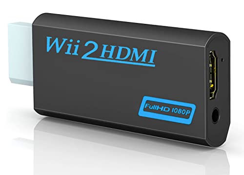 Adaptateur HDMI pour Nintendo Wii - Prise jack 3,5 mm incluse - Full HD  1080p - Wii