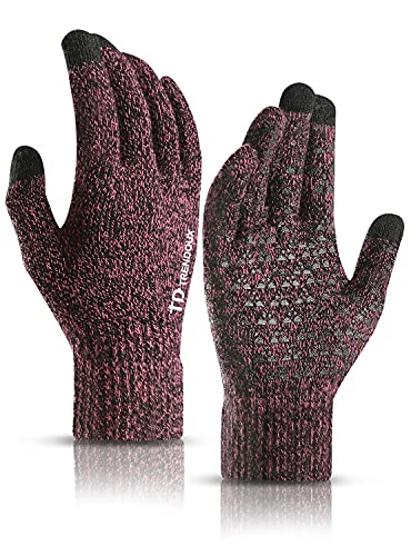 Winter Gloves for Women with Touchscreen and Anti-Slip Grip