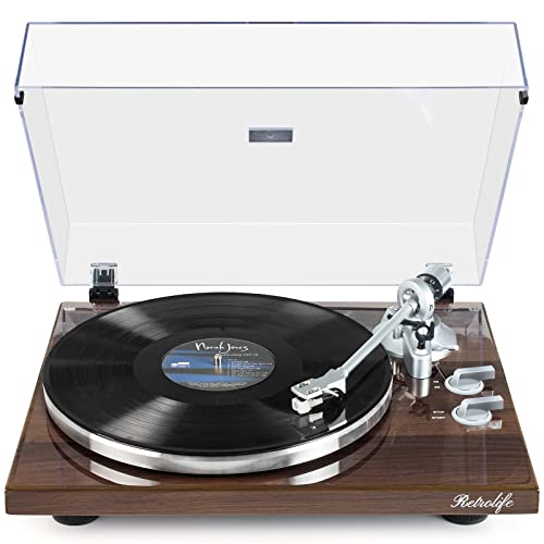 Wireless Belt-Drive Record Player with USB Recording