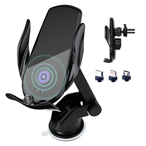 Wireless Car Charger with Auto Clamping - Fast Charging