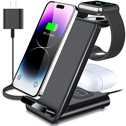 Wireless Charging Station,3 in 1 Wireless Charging Stand