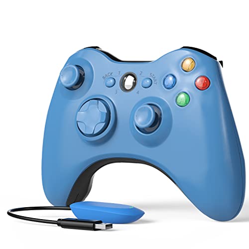Wireless Controller for Xbox 360, Astarry 2.4GHZ Game Controller Gamepad Joystick for Xbox & Slim 360 PC Windows 7, 8, 10(Blue)